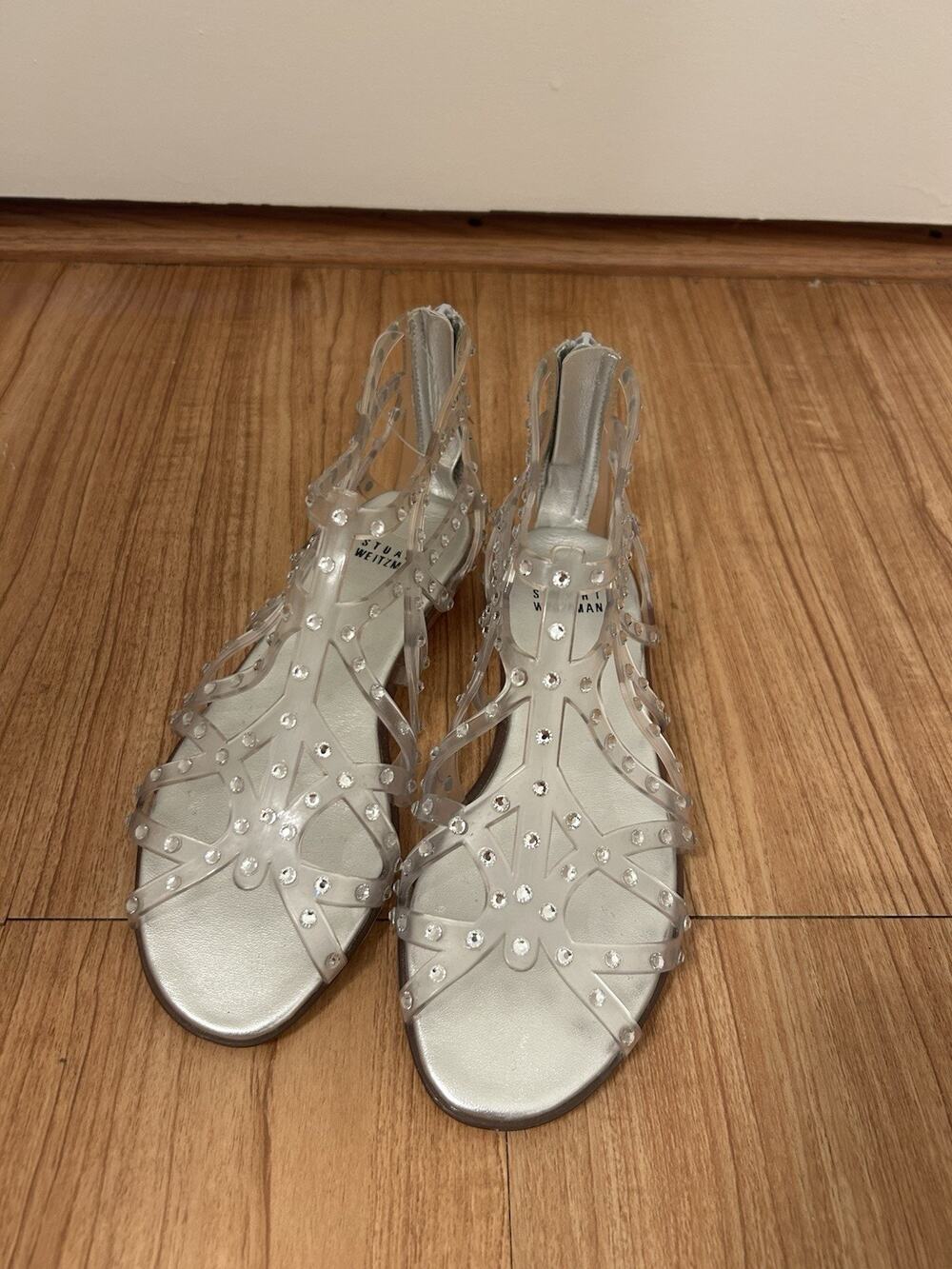 Stuart Weitzman Jelly Sandals 5.5 YKK Made In Italy